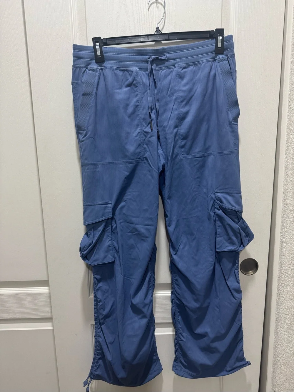 Lululemon Blue Cargo Hiking Jogger Pants Women's Large Utility